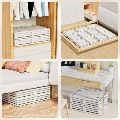 Under Bed Storage with Wheels-Large Bamboo Underbed storage Containers with - Image 7