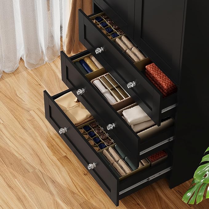 VOWNER 71" Tall Armoire Wardrobe Closet - Image 6