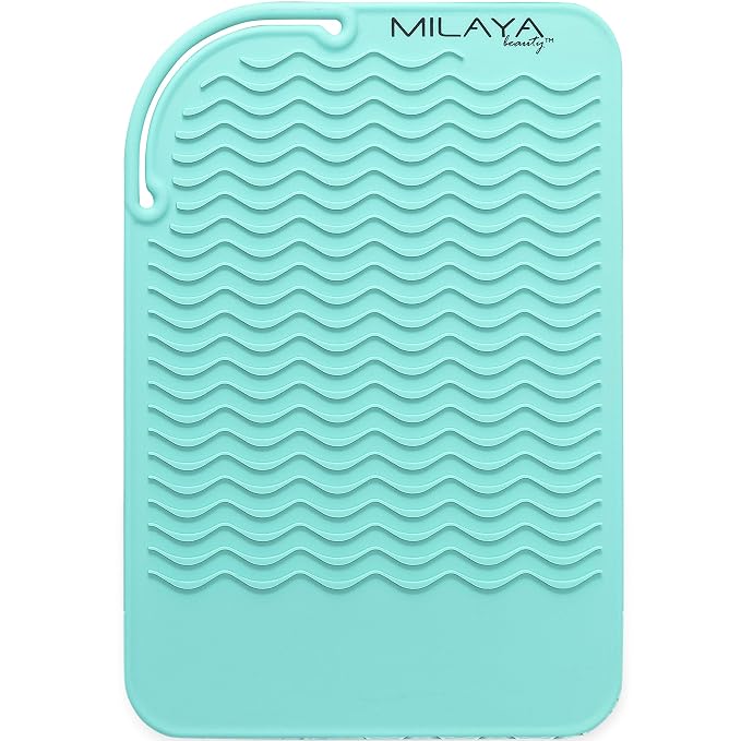 Vanity Accessories Heat Resistant Mat – Silicone Flat Iron & Curling Iron Holder - Image 2