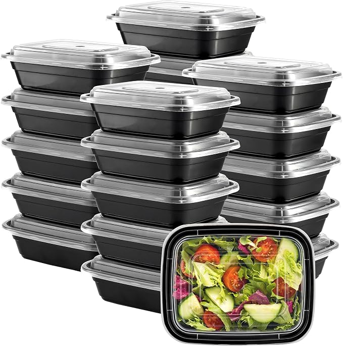 GUSTO 12 oz -1 Compartment Meal Prep Containers by GUSTO