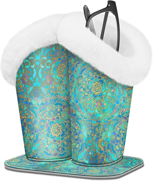 Fintie Plush Lined Double Eyeglasses Holder by Fintie