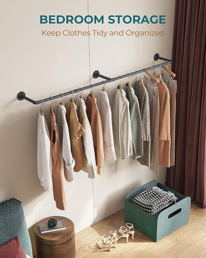 OROPY 65.7" Heavy Duty Industrial Pipe Clothes Rack - Image 8