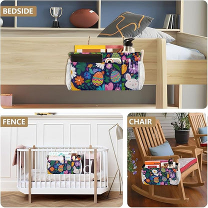 Easter Daisy Rabbit Birds Eggs Bedside Caddy - Image 8