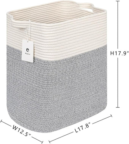 Storage Baskets for Clothes Fabric Cotton Rope Storage Basket - Image 6