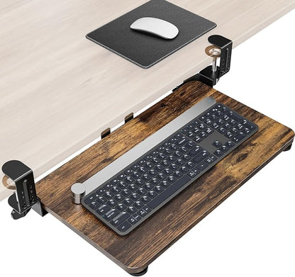 Ergonomic Mouse & Keyboard Tray Under Desk, Pull Out by Zontera