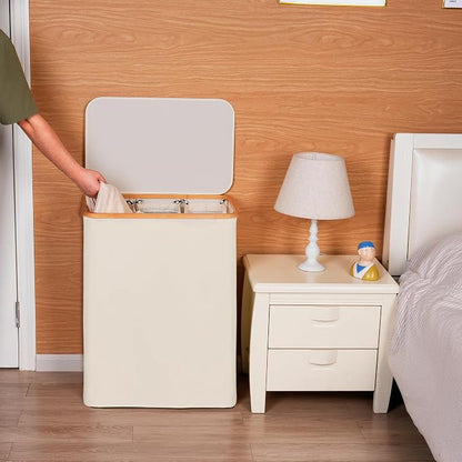 efluky Laundry Hamper with Lid, Trio Laundry Hamper with 3 Removable Bags - Image 5