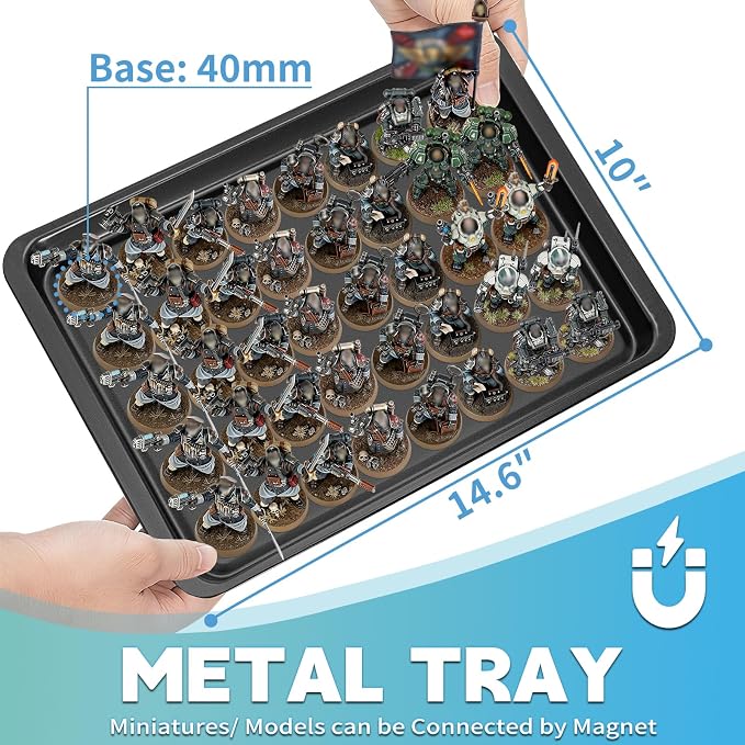 Miniatures Storage Case Miniatures Transport Case Aluminum Alloy Frame Display - Image 3