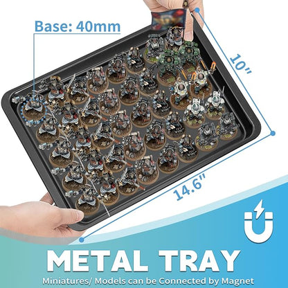 Miniatures Storage Case Miniatures Transport Case Aluminum Alloy Frame Display - Image 3
