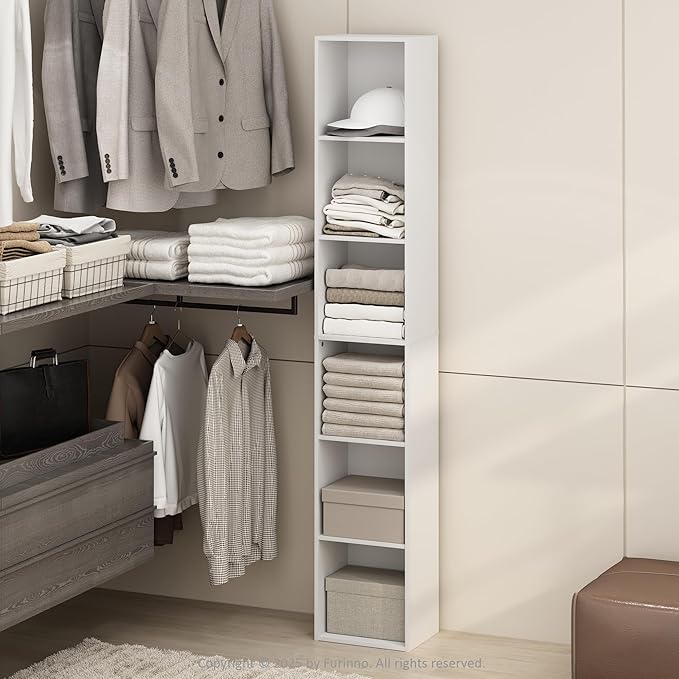 Furinno Cubicle 6-Tier Closet Organizers and Storage, Closet Organizer by Furinno-FitsYourSpaceFitsYourBudget