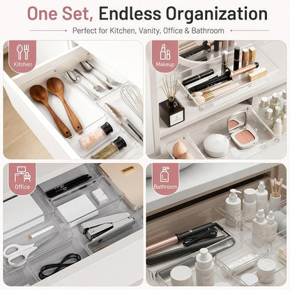 12 Pack Large Drawer Organizer Bins - Image 8
