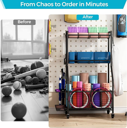 Sports Equipment & Toy Storage Rack - Image 7