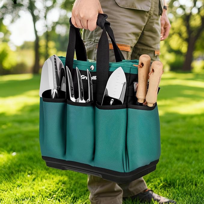 GrenPRO Garden Tool Bag Molded Bottom, Heavy Duty Tool Tote Toolbox - Image 8