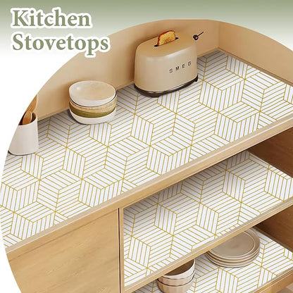 Shelf Liners for Kitchen Cabinets 35.4 in X 39.5 Ft, Non Adhesive Cabinet Liner - Image 8