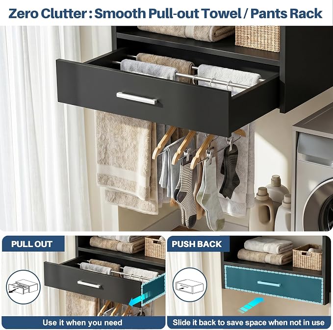Armocity 60" Wall Mounted Laundry Room Organization - Image 5