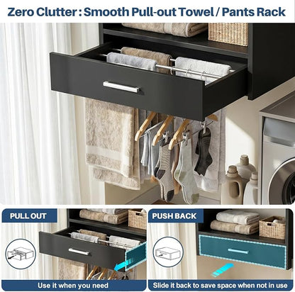 Armocity 60" Wall Mounted Laundry Room Organization - Image 5