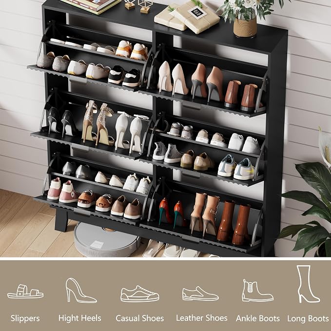 HUANLEGO Shoe Cabinet Storage for Entryway - Image 3