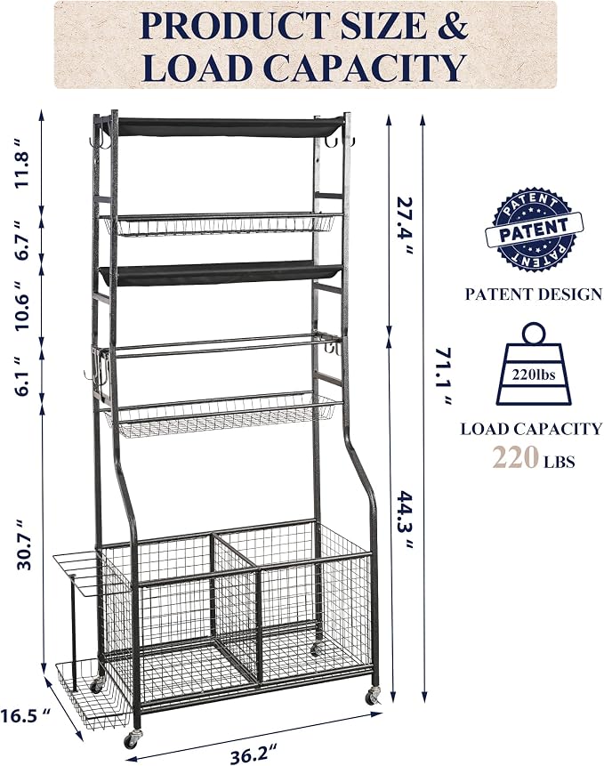 Mythinglogic Sports Equipment Garage Organizer, Garage Ball Storage - Image 5