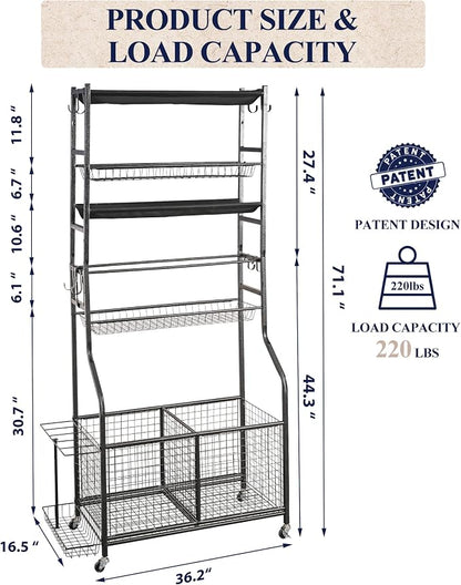 Mythinglogic Sports Equipment Garage Organizer, Garage Ball Storage - Image 5