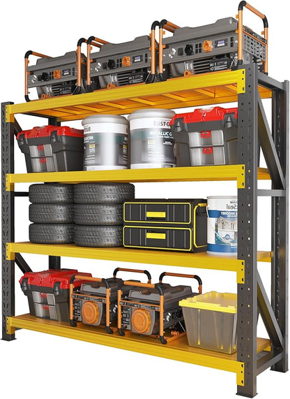 4000LBS Garage Shelving Heavy Duty, 79” H Storage Shelves, 4-Tier Adjustable by SXJJAR