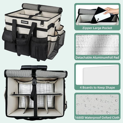 Large Rolling Cleaning Caddy Bag - Image 4