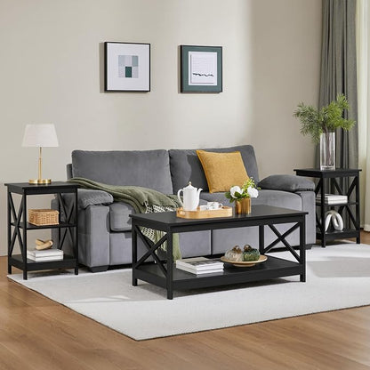 Yaheetech 3 Tier Sofa Side End Table - Image 4