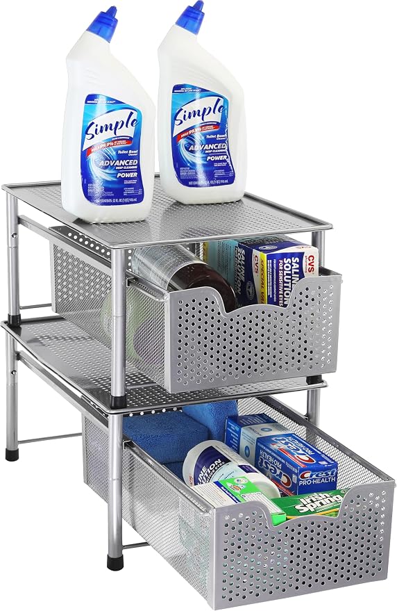 Simple Houseware Stackable Cabinet Basket Drawer Organizer - Image 5