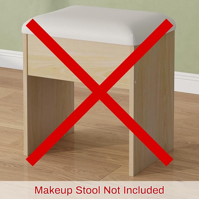 ONME Fluted Vanity Desk 47.2" - Image 9