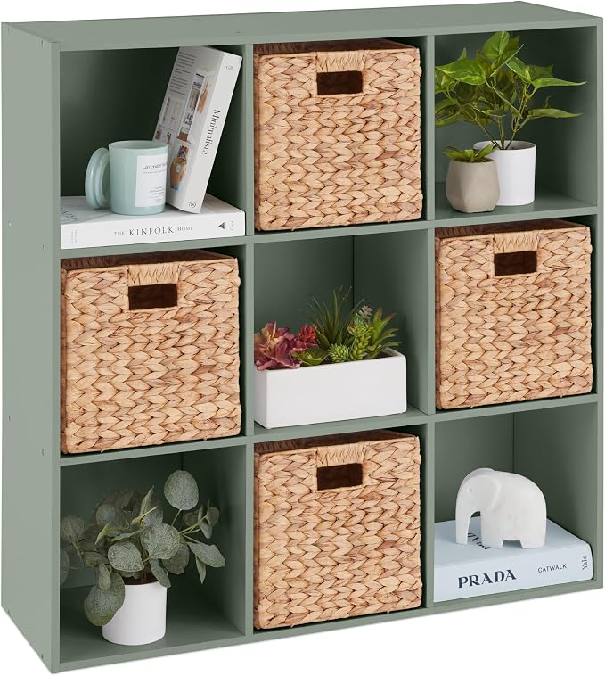 Best Choice Products Kids Bookcase 9-Cube Storage Organizer, 13.5in Shelf by Unknown