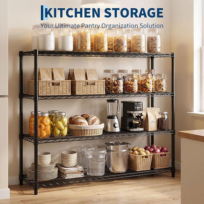 Garvee 4-Tier Wire Shelving 2560LBS Heavy Duty Storage Shelves Garage Rack | - Image 4