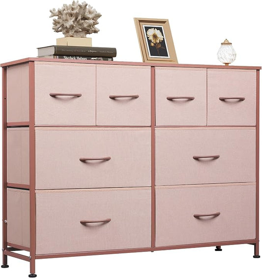 WLIVE Wide Dresser for Bedroom, 8 Drawer Chest of Drawers, Wide storage design by WLIVE