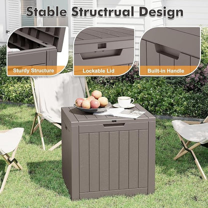 32 * 2 Gallon Outdoor storage deck Box Waterproof ，garden tool, backyard cushion - Image 5