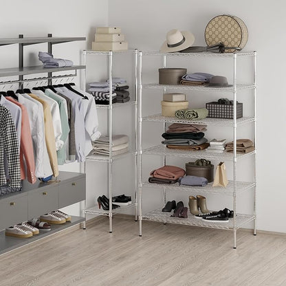 24" Deep x 42" Wide x 74" Height Wire Shelving Kit | 6-Tier | NSF Commercial - Image 7