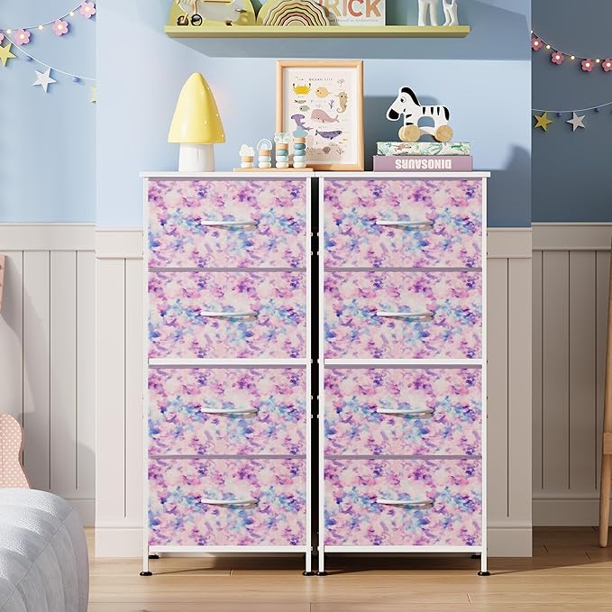 WLIVE Dresser with 4 Drawers, Storage Tower, Organizer Unit, Fabric Dresser - Image 2