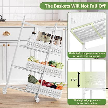 KINGRACK 4-Tier Slim Storage Cart - Image 5