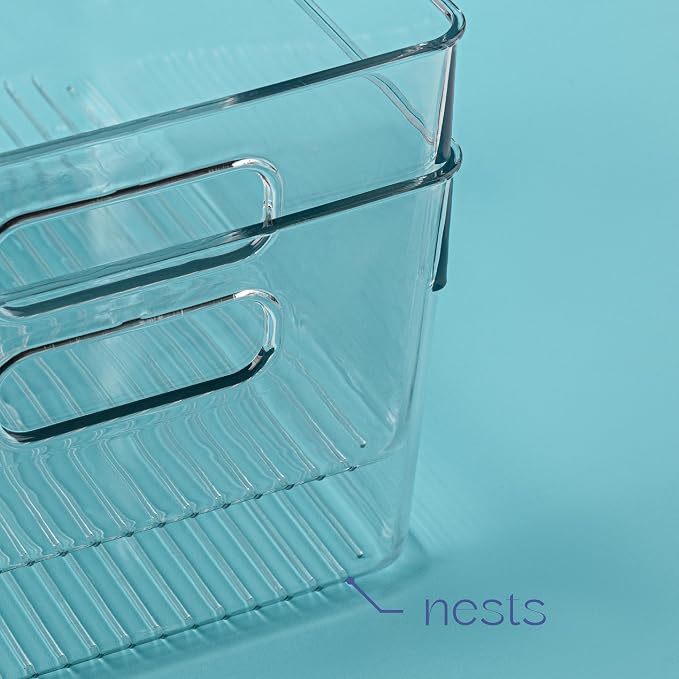 primebox Plastic Food Storage 2 Pack Clear Container Bin - Image 4