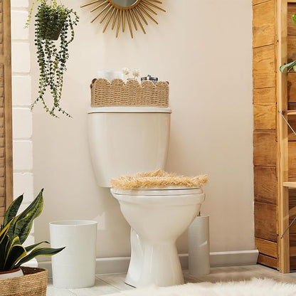 Storage Basket Wicker Baskets for Organizing Toilet Paper Storage Basket for - Image 3
