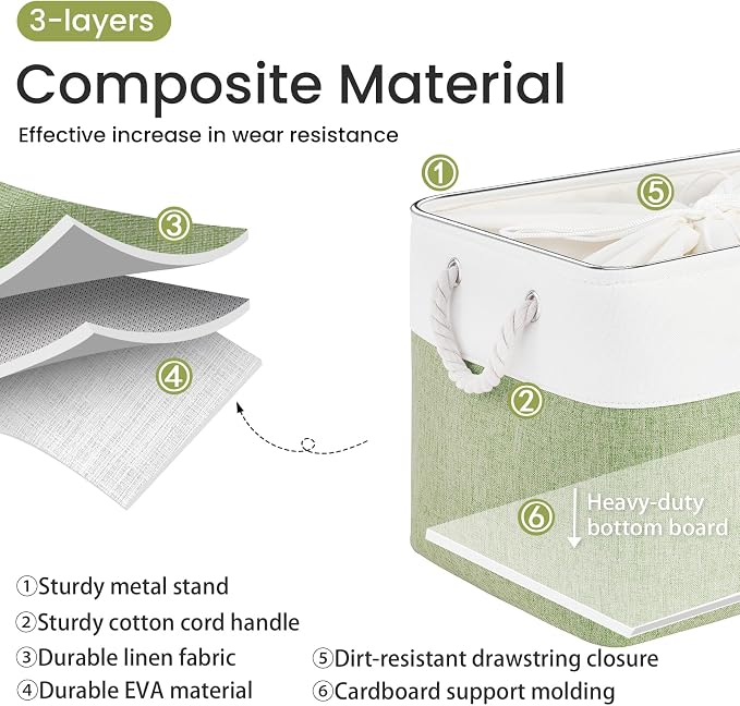 16x12x12 In Foldable Fabric Large Storage Bins - Image 2