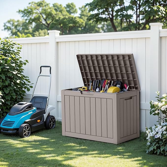 EasyUp 50 Gallon Outdoor Storage Box, Outdoor Deck Boxes - Image 6