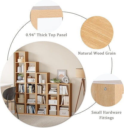 Cube Storage Organizer Bookcase, Decorative 11 inch Open Back Cubical Shelf - Image 6