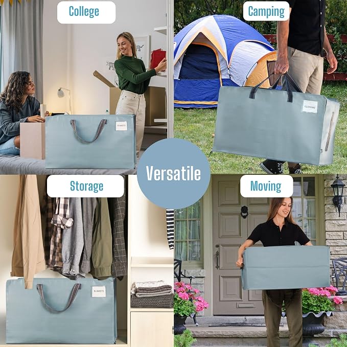 VENO 2 Pack Moving Bags and Large Christmas Decoration Storage Bins - Image 7
