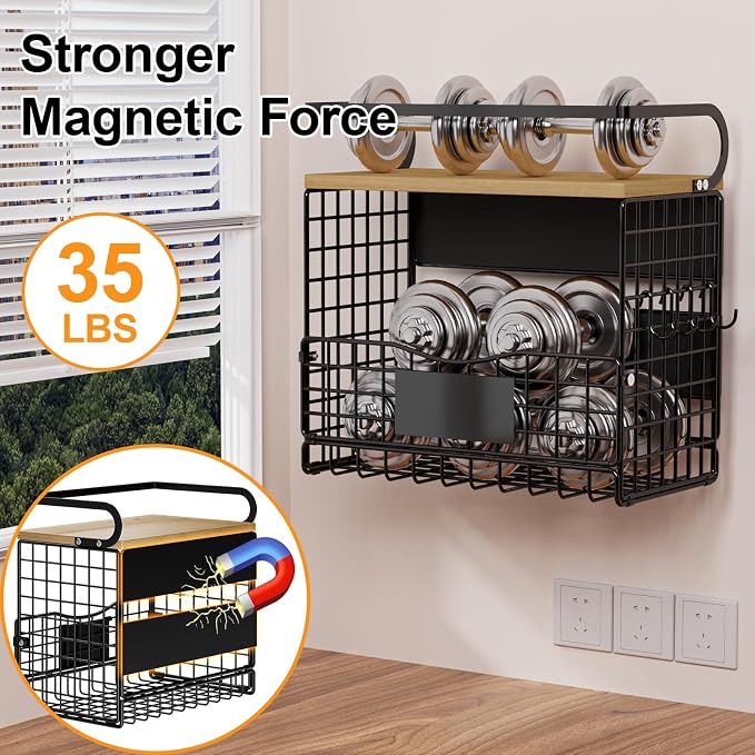 Magnetic Shelf for Fridge, Kitchen Storage Basket for Onion, Fruit and - Image 4