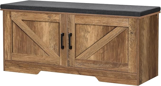 HOMSHO Farmhouse Shoe Storage Bench by HOMSHO
