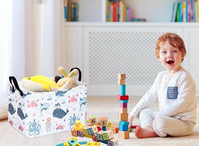 MAIZMZ Cute Storage Basket Gifts Basket Toys Organizer Waterproof Kids Hamper - Image 3
