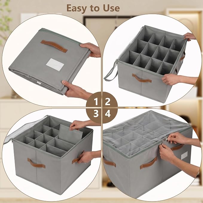 Shoe Organizer for Closet, 2 Pack Shoe Storage Bins Foldable Shoe Storage Box - Image 4