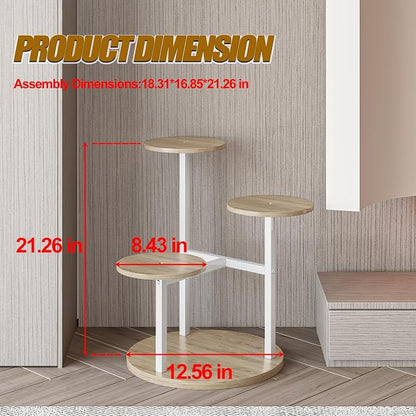 INGIORDAR Plant Stand Indoor Outdoor Corner Plant Shelf - Image 3