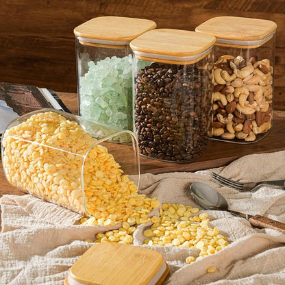 37oz Airtight Glass Square Storage Canisters - Image 6