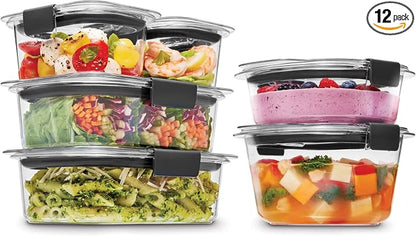 Rubbermaid Brilliance® Round and Rectangular Leak Proof Food Storage Containers by Rubbermaid