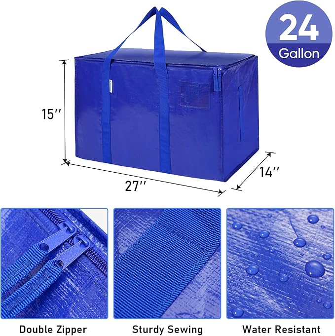 TICONN 8 Pack Extra Large Moving Bags - Image 3