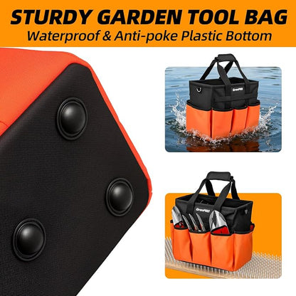 GRENPRO Garden Tool Bag Organizer, Heavy Duty Gardening Tote Toolbox - Image 7