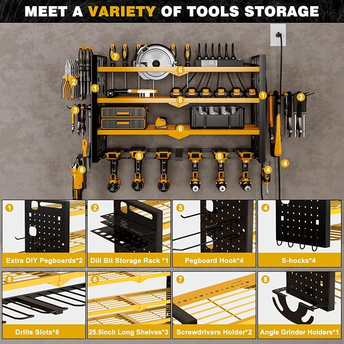 Power Tool Organizer Wall Mount - Image 3